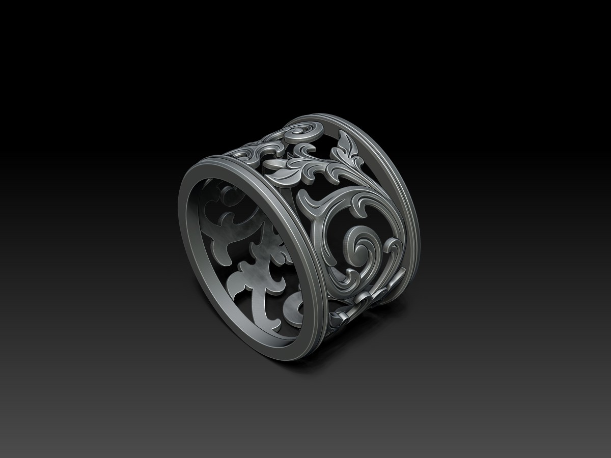 Sculpting Jewellery in ZBrush. Jewelry 3D Rendering.